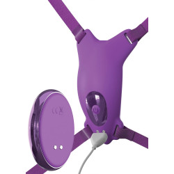  Vibro de culotte avec harnais Ultimate Butterfly Violet